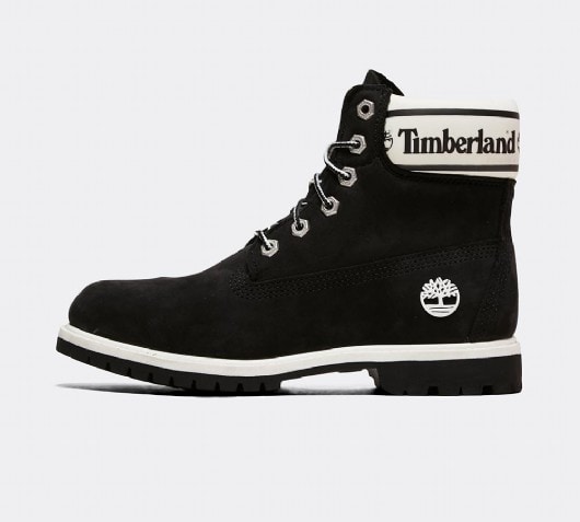 women's black timberland heels