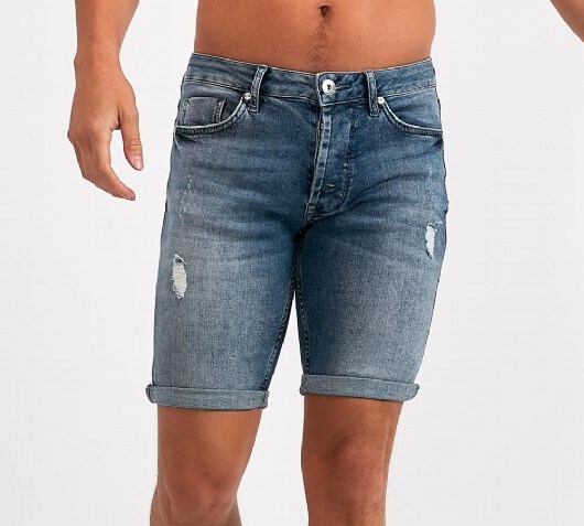 Image of Teramo Light Wash Denim Short
