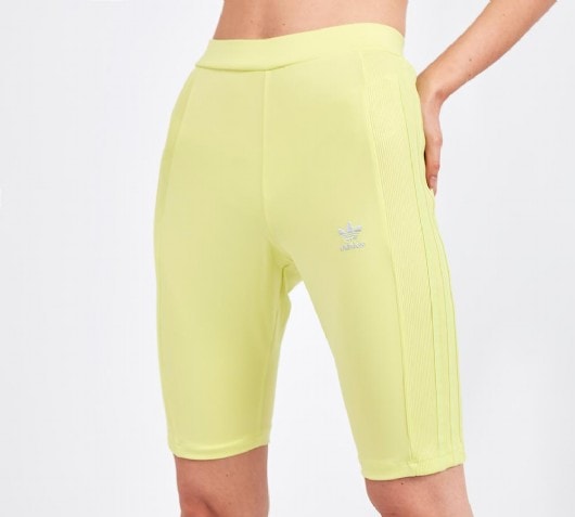 womens yellow cycling shorts