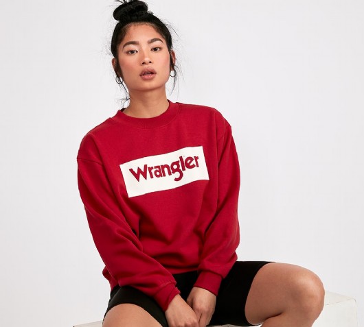 Womens 80's Logo Retro Sweatshirt