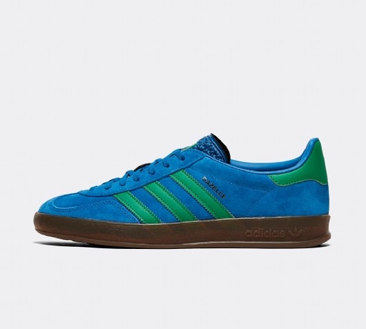 adidas gazelle teal trainers