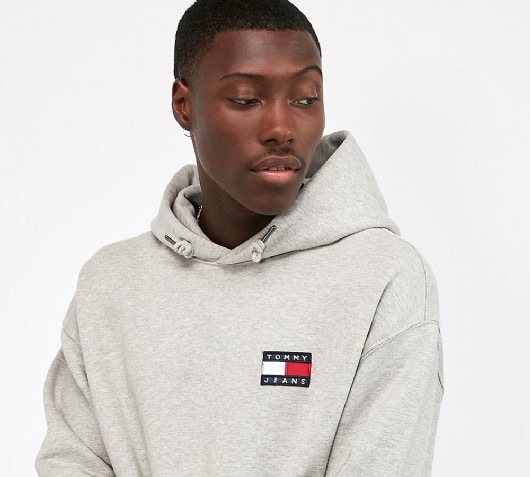 tommy jeans hoodie grey