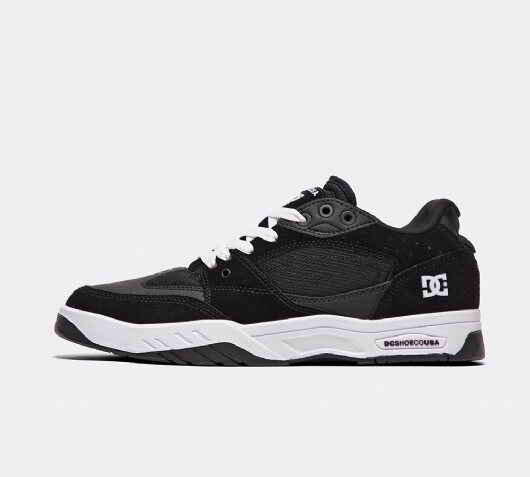 black and white dc shoes