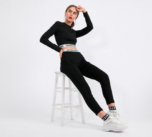 Nike NSAIR PANT FLC MR women's Sportswear in Black - Fashionized UK