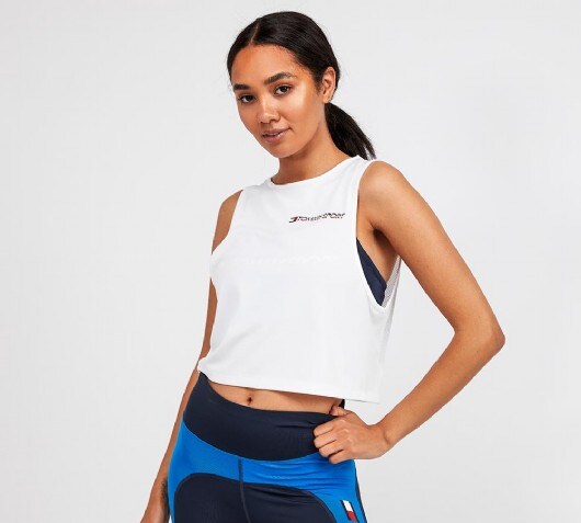 tommy sport crop top