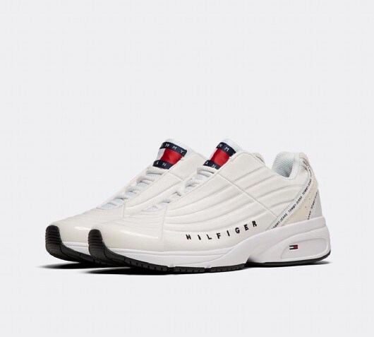 tommy hilfiger white heritage runner trainers