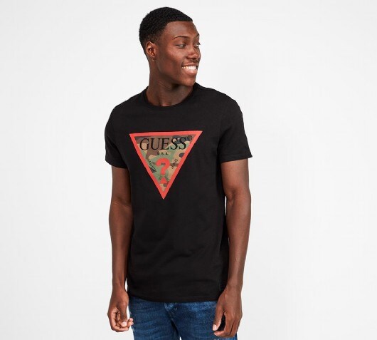 guess camo t shirt