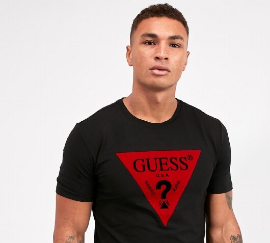 guess t shirt red