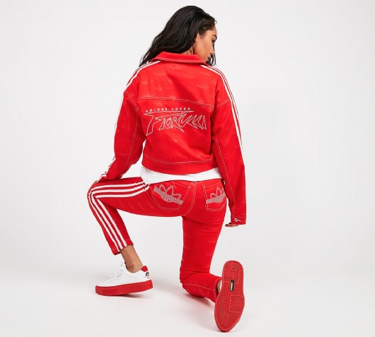 adidas red jacket and pants