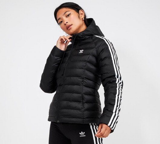 adidas black puffer jacket women's