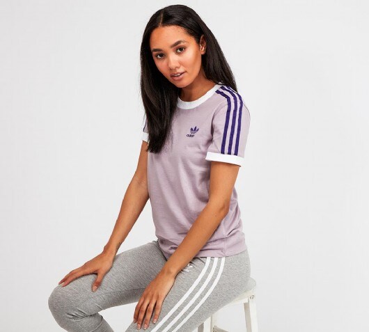 purple adidas shirt womens