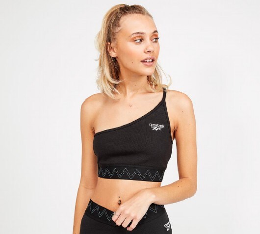 black 1 shoulder top