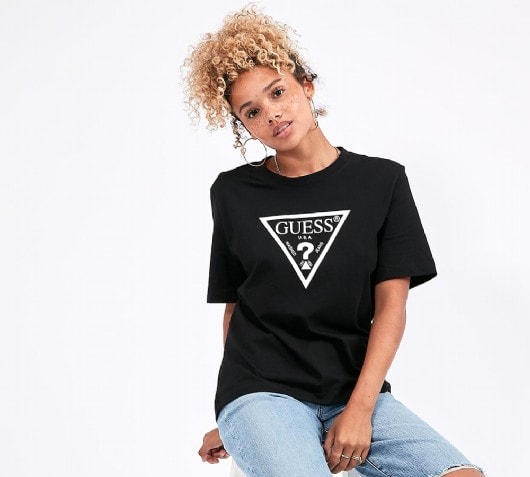 guess long sleeve t shirt womens