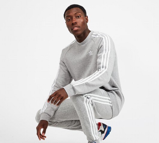 adidas originals three stripe sweatshirt