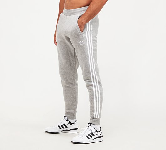 adidas Originals Fleece Pant Medium Grey Heather / White | Footasylum