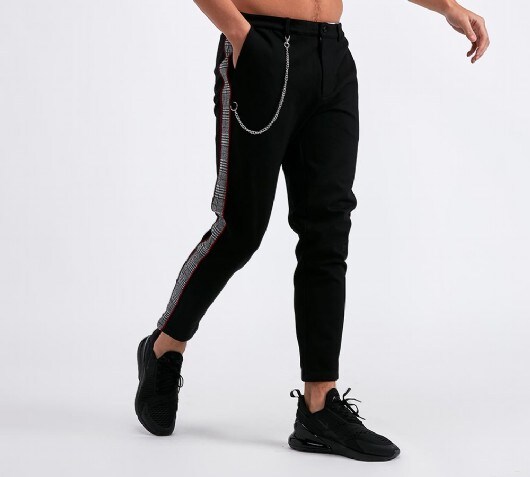 Image of Check Panel Pant