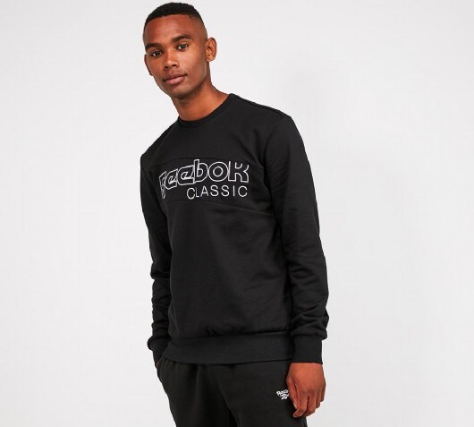 reebok sweatshirt black