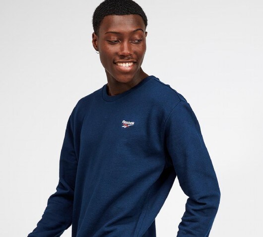navy reebok sweatshirt