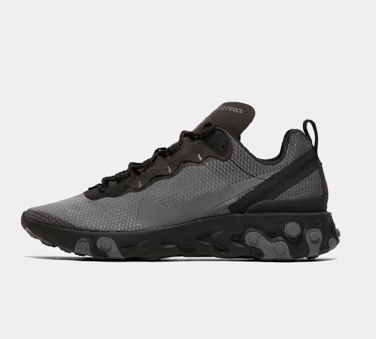 nike react element grey and black