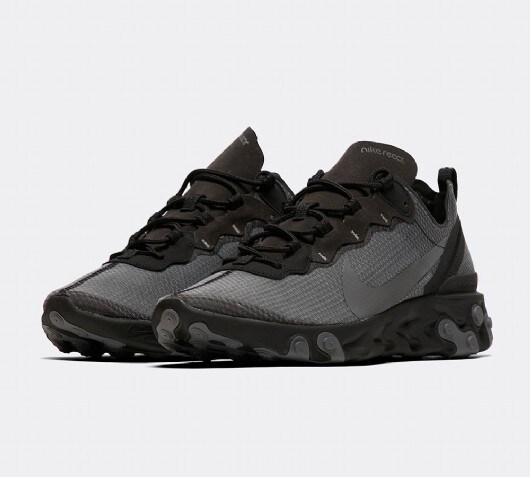 react element 55 trainer black / dark grey