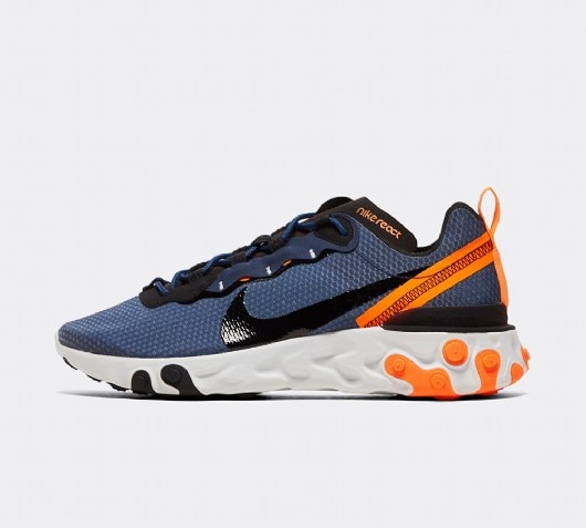 nike react element 55 orange and black