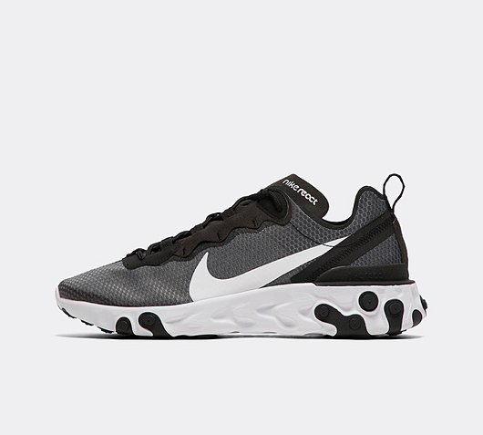 nike react trainers black