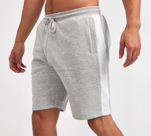 fleece shorts grey