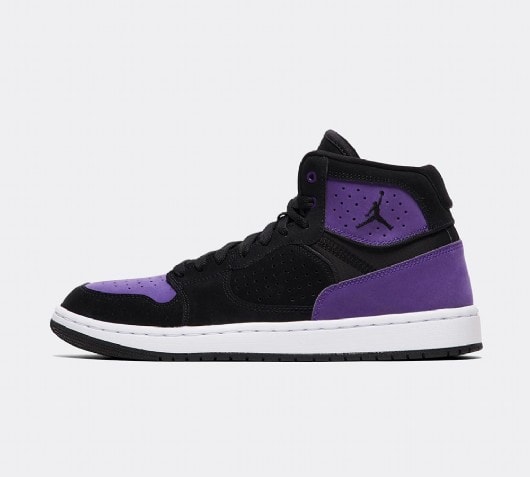 black n purple jordans