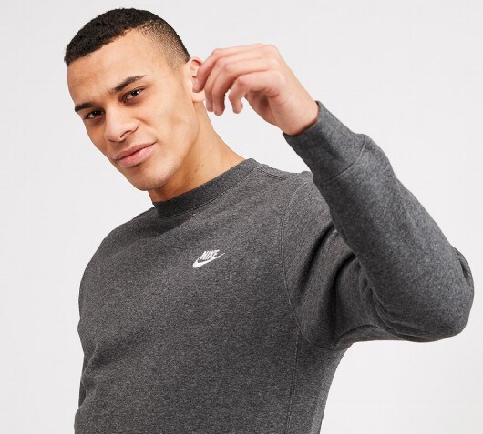 Nike Club Sweatshirt | Charcoal Heather 