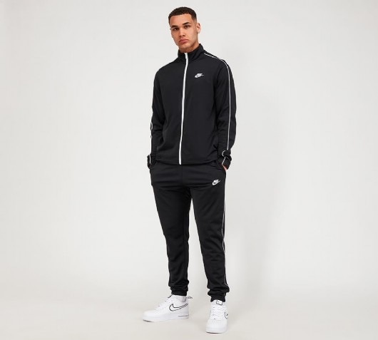 black nike poly tracksuit