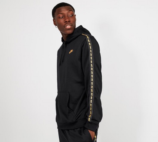 nike overhead hoodie black