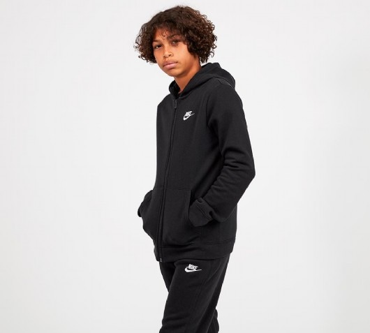 nike junior core fleece tracksuit