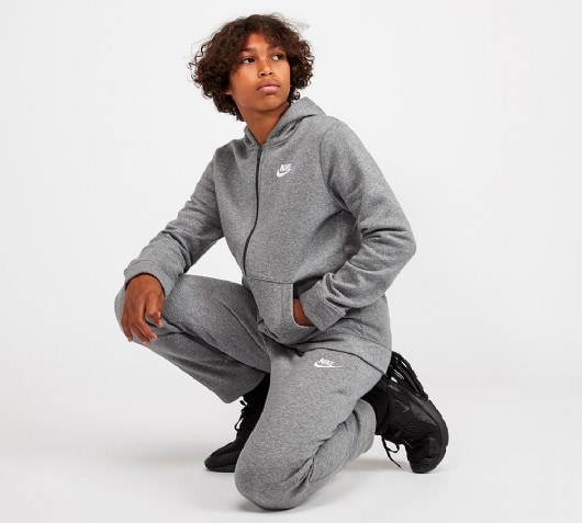 nike fleece tracksuit junior