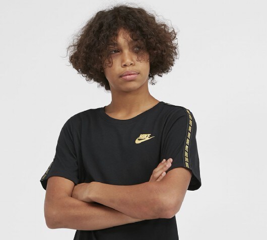 black and gold nike shirt