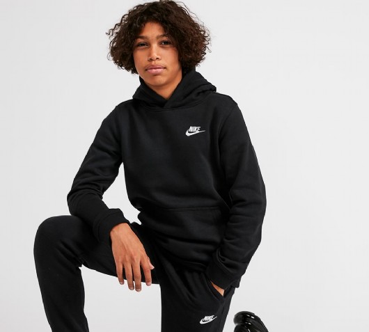 black nike hoodie junior