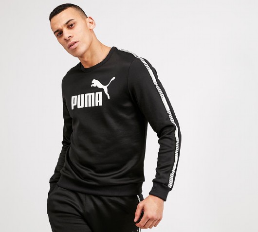 Poly Tape Sweatshirt | Black / White 