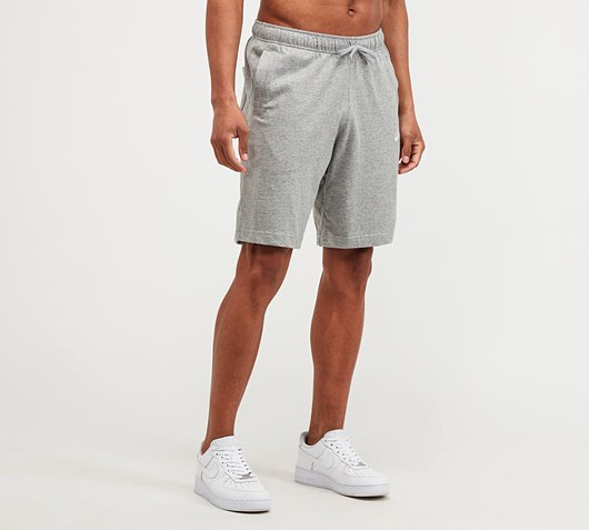 mens nike jersey shorts grey