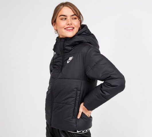 nike womens synthetic fill hooded jacket