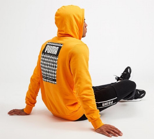 yellow puma hoodie