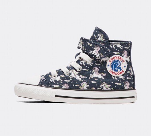 Nursery 'Unicons' Hook and Loop Chuck Taylor All Star High Top Trainer