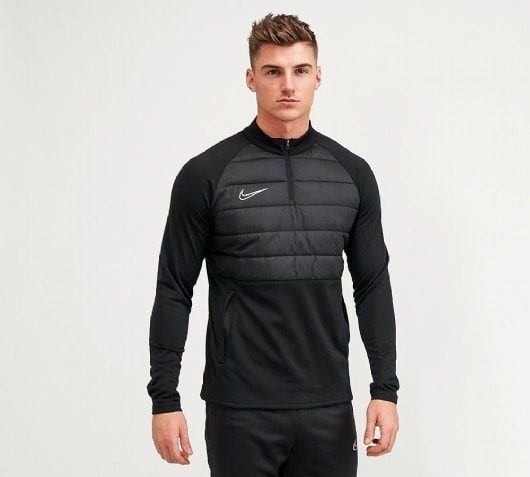 nike dri fit academy drill top black