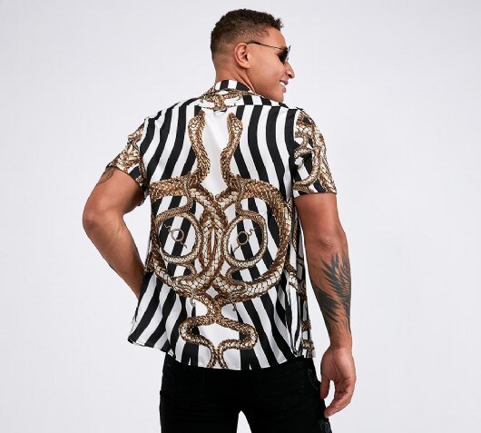 Hermano Snake Stripe Shirt