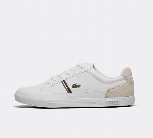 lacoste europa trainers in white