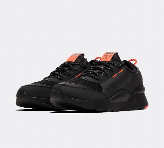 puma rs black and red