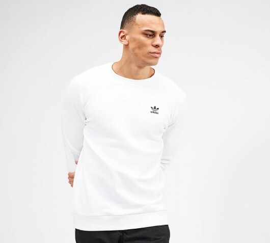 adidas originals essential crew neck sweat in white