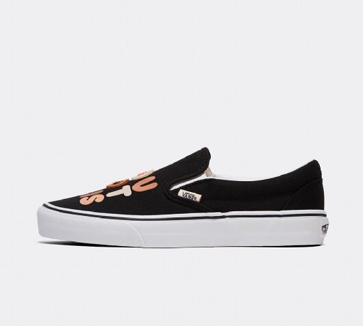 vans breast cancer slip on