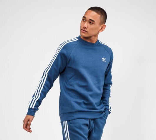 3 stripes crew sweatshirt