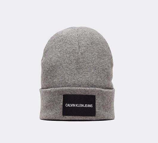 calvin klein logo beanie