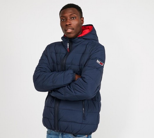 tommy jeans basic quilted jacket