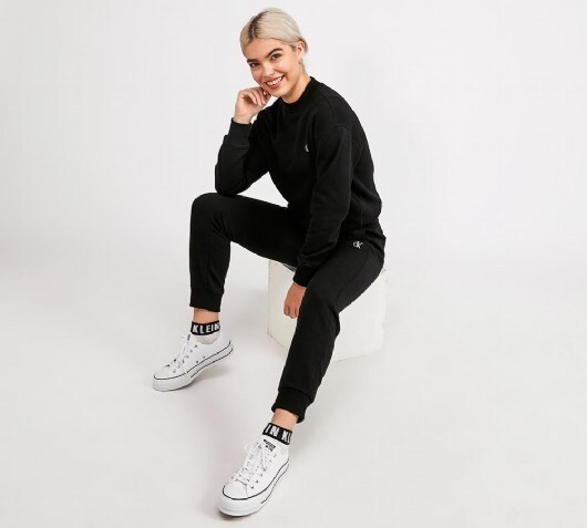 calvin klein womens joggers black